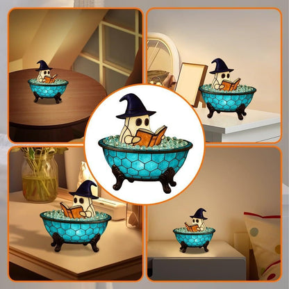 🔥Bereit für Halloween: 60 % Rabatt!👻 3D-Geister-Badewannenlampe mit Blasenmuster