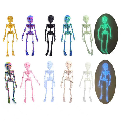 🎃 3D-gedruckte Vintage-Skelett-Magnetfigur