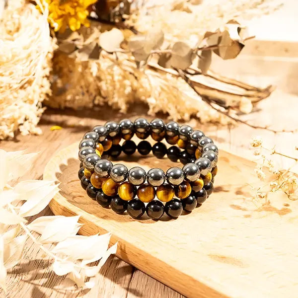 🛡️ Dreifach schützendes Armband – Energie, Balance und innere Stärke